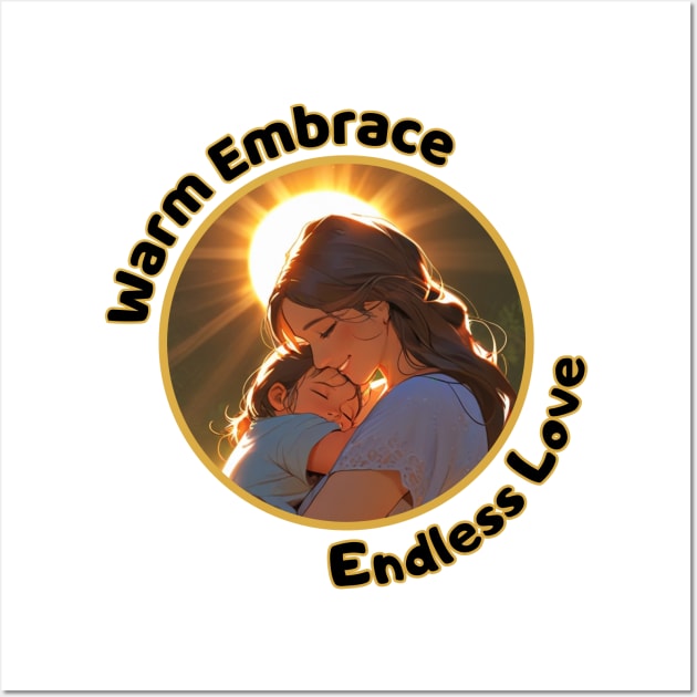 Mothers day, Warm Embrace  Endless Love  Mom Gift, Wall Art by benzshope